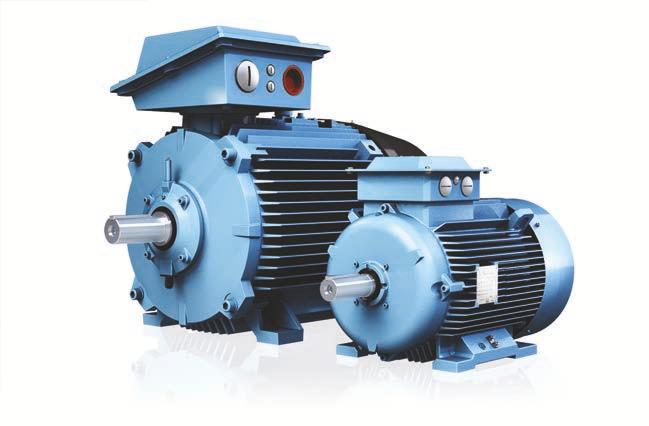 The use of strong corrosion resistant cast iron makes M2QA series motors suitable for various environments